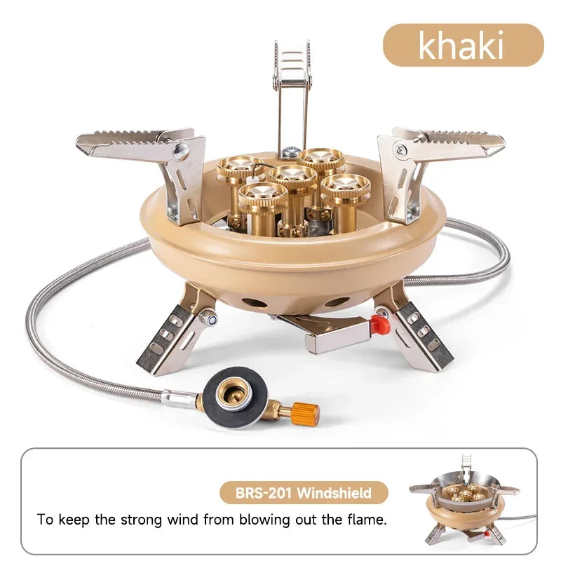 High-Pressure Camping Gas Stove with Piezo Ignition
