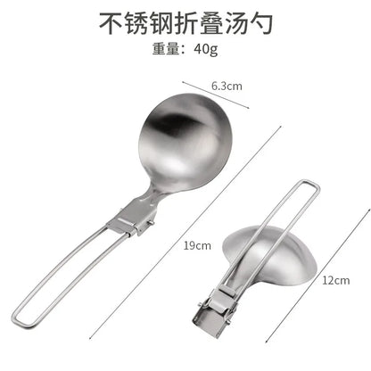 Camping Folding Cooking Tool Set – Stainless Steel