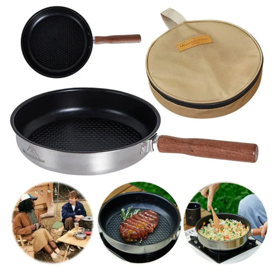 Portable Outdoor Camping Frying Pan – Multifunctional