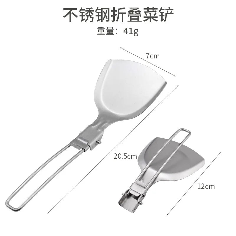 Camping Folding Cooking Tool Set – Stainless Steel