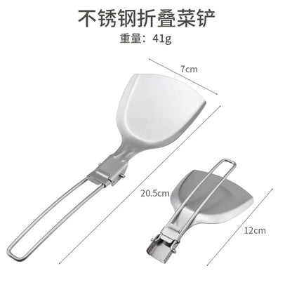 Camping Folding Cooking Tool Set – Stainless Steel