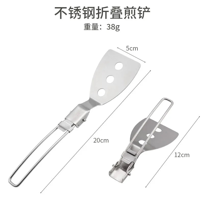 Camping Folding Cooking Tool Set – Stainless Steel