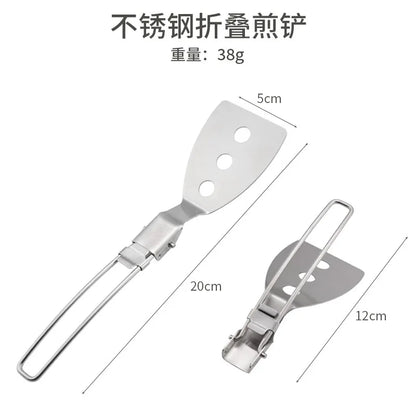 Camping Folding Cooking Tool Set – Stainless Steel