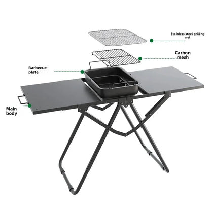Folding Portable Barbecue Table