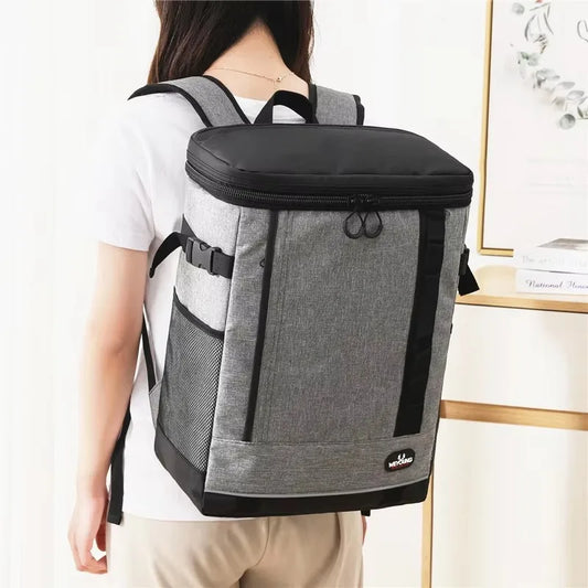 24L Portable Thermal Lunch Bag – Waterproof Cooler for Camping &amp; Outdoor Meals