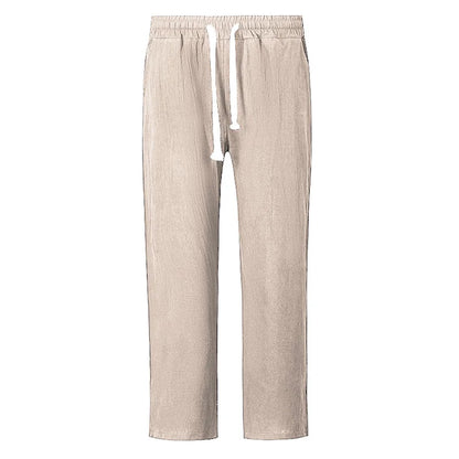 Men’s Casual Cotton-Linen Yoga Pants