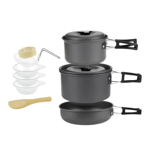 Lightweight Camping Cookware Set – 1 to 7 People