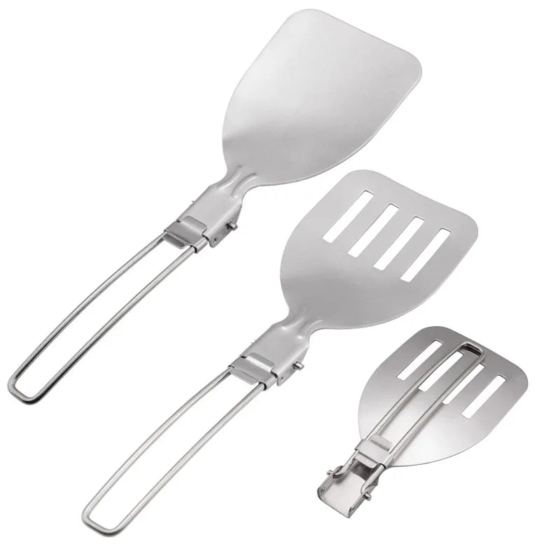 Camping Folding Cooking Tool Set – Stainless Steel