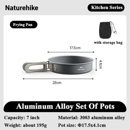 Lightweight Outdoor Cooking Pot and Pan Set – Durable and Portable