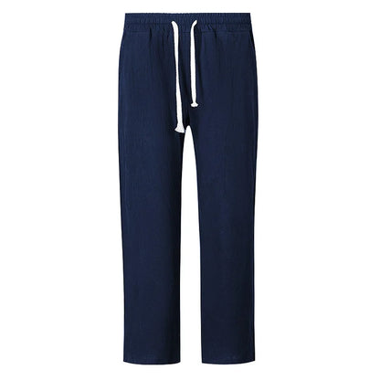 Men’s Casual Cotton-Linen Yoga Pants
