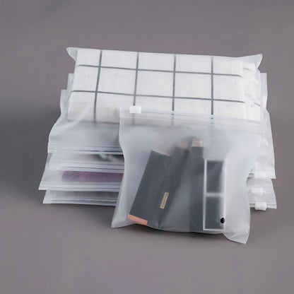 50pcs Frosted Zipper Bags – Camping Food Storage &amp; Organisation