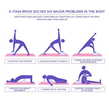 EVA Foam Yoga Block – 23 x 15 x 7.5cm