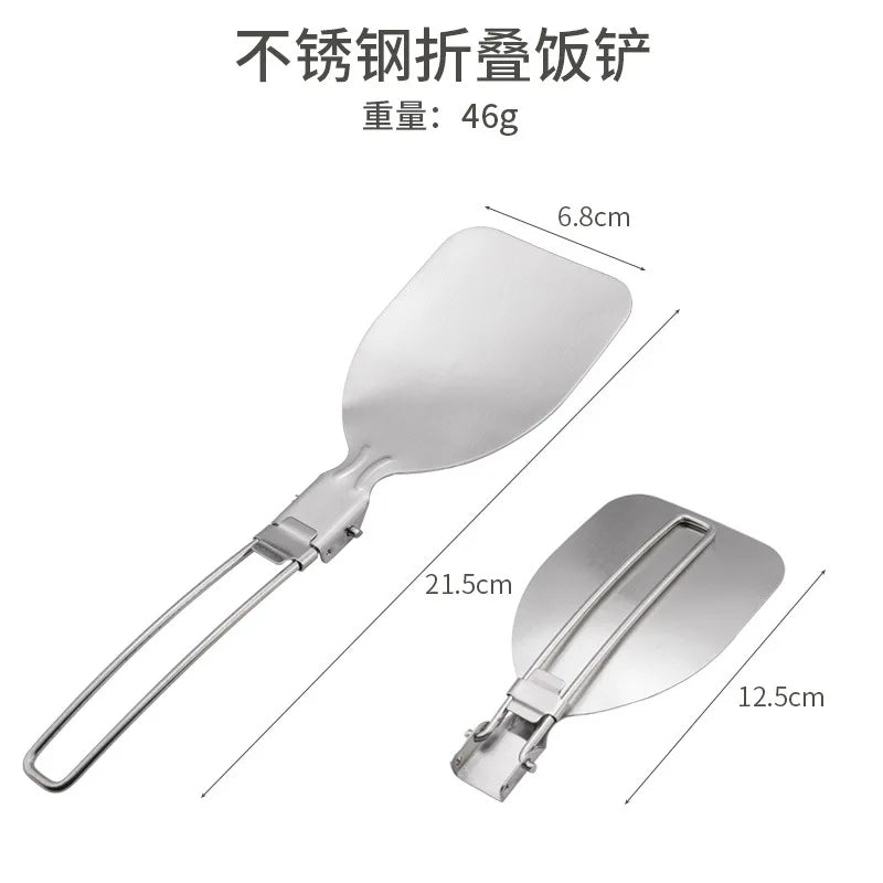 Camping Folding Cooking Tool Set – Stainless Steel