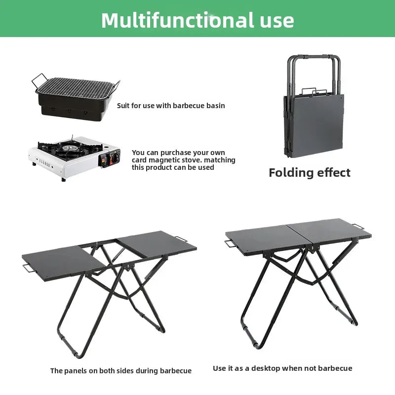 Folding Portable Barbecue Table