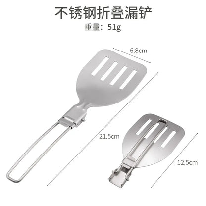 Camping Folding Cooking Tool Set – Stainless Steel