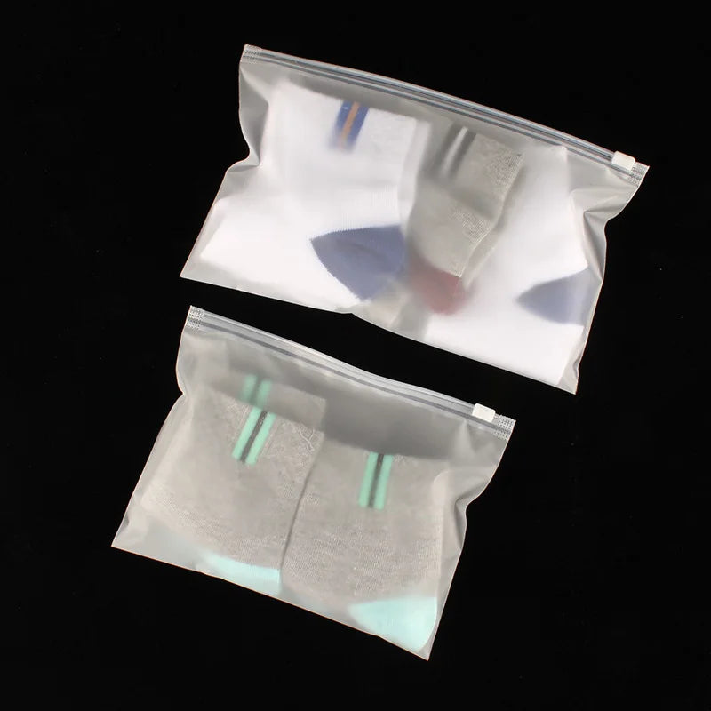 50pcs Frosted Zipper Bags – Camping Food Storage &amp; Organisation
