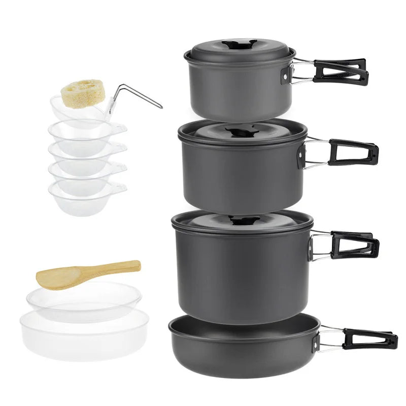 Lightweight Camping Cookware Set – 1 to 7 People