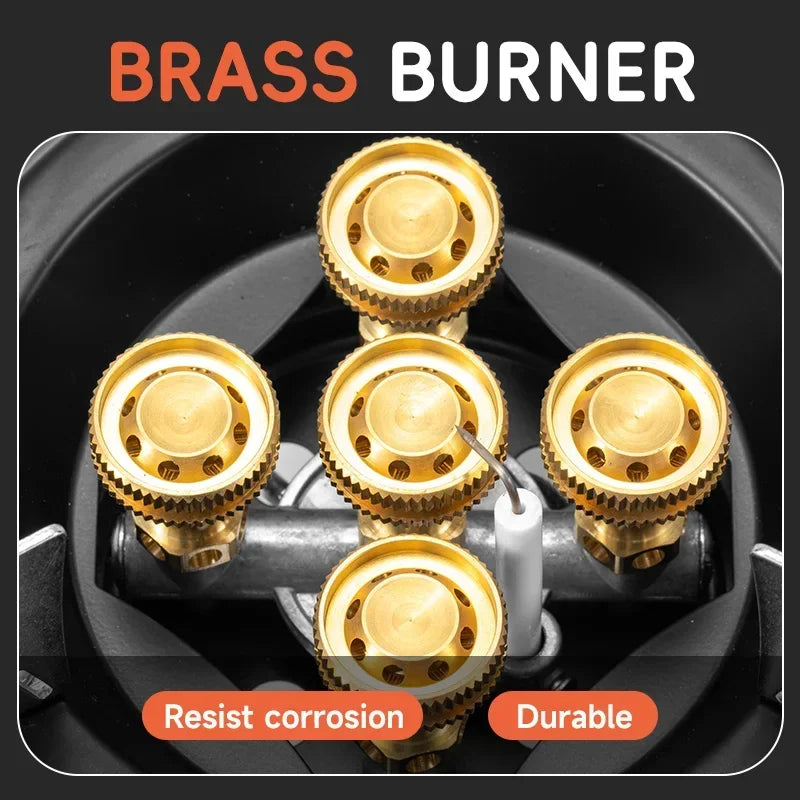 High-Pressure Camping Gas Stove with Piezo Ignition