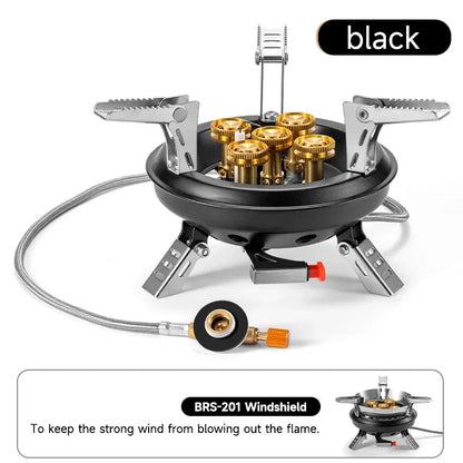 High-Pressure Camping Gas Stove with Piezo Ignition