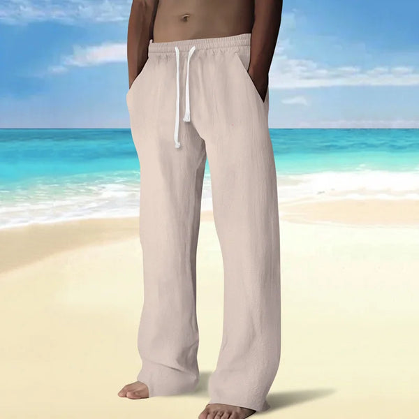 Men’s Casual Cotton-Linen Yoga Pants