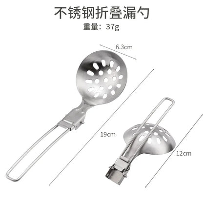 Camping Folding Cooking Tool Set – Stainless Steel
