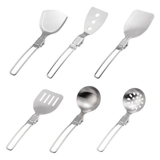 Camping Folding Cooking Tool Set – Stainless Steel