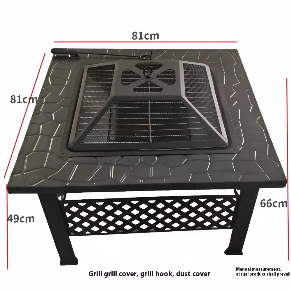 Large Multifunctional Charcoal BBQ Grill