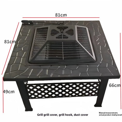 Large Multifunctional Charcoal BBQ Grill