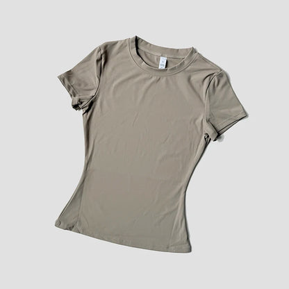Women’s Seamless Yoga Top – Short Sleeve