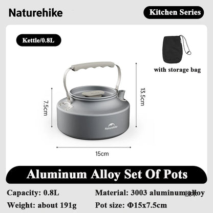 Lightweight Outdoor Cooking Pot and Pan Set – Durable and Portable