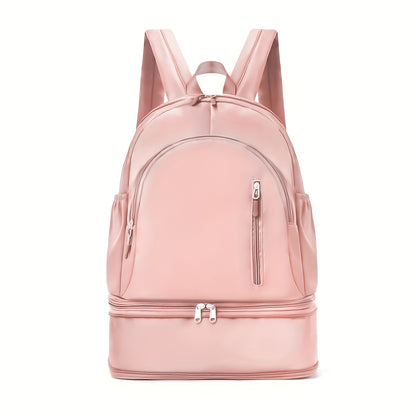 Stylish Black Backpack with Shoe Compartment