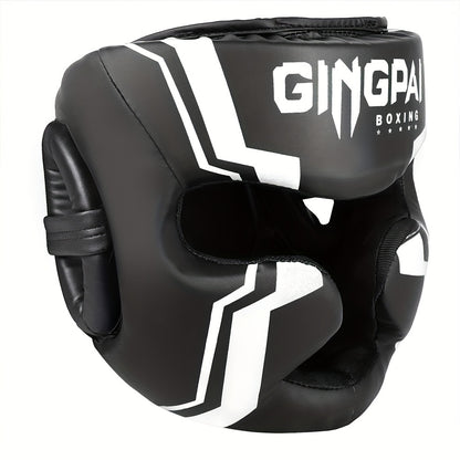 Professional Boxing Head Guard – Thick PU Protection for Sparring & Muay Thai