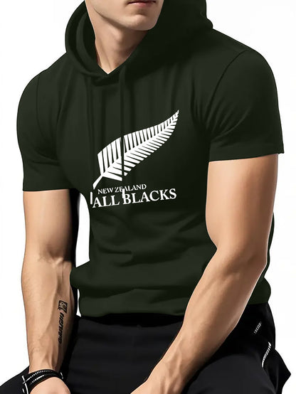 Men’s Rugby Hooded T-Shirt