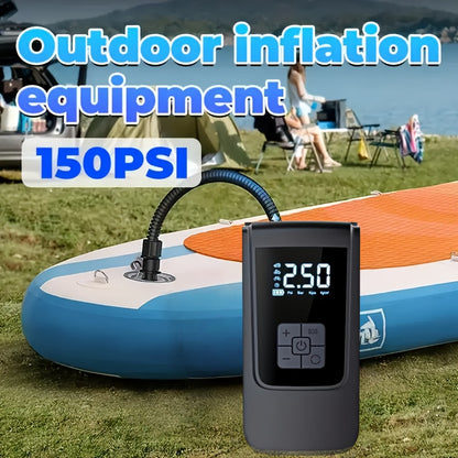 Portable USB Rechargeable Electric Air Pump – Semi-Automatic Inflatable Kayak Pump