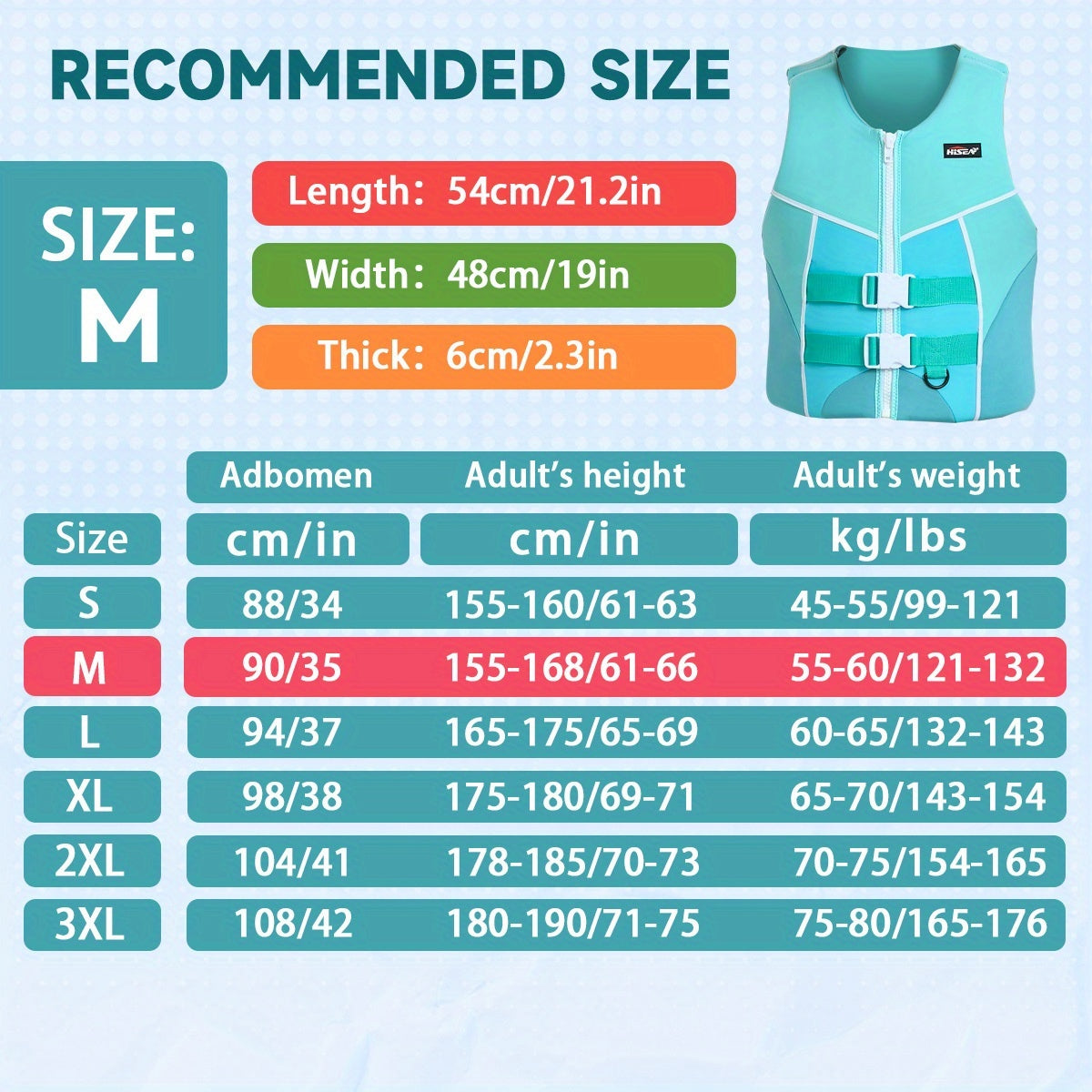 Adjustable Adult Swim Vest – Buoyancy Aid for Kayaking, Canoeing & Boating – Blue