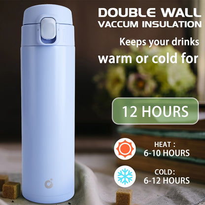 Double Wall Vacuum Insulated Travel Mug – Leakproof Thermal Coffee Flask