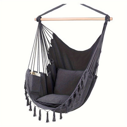 Hanging Hammock Chair Swing with Cushions