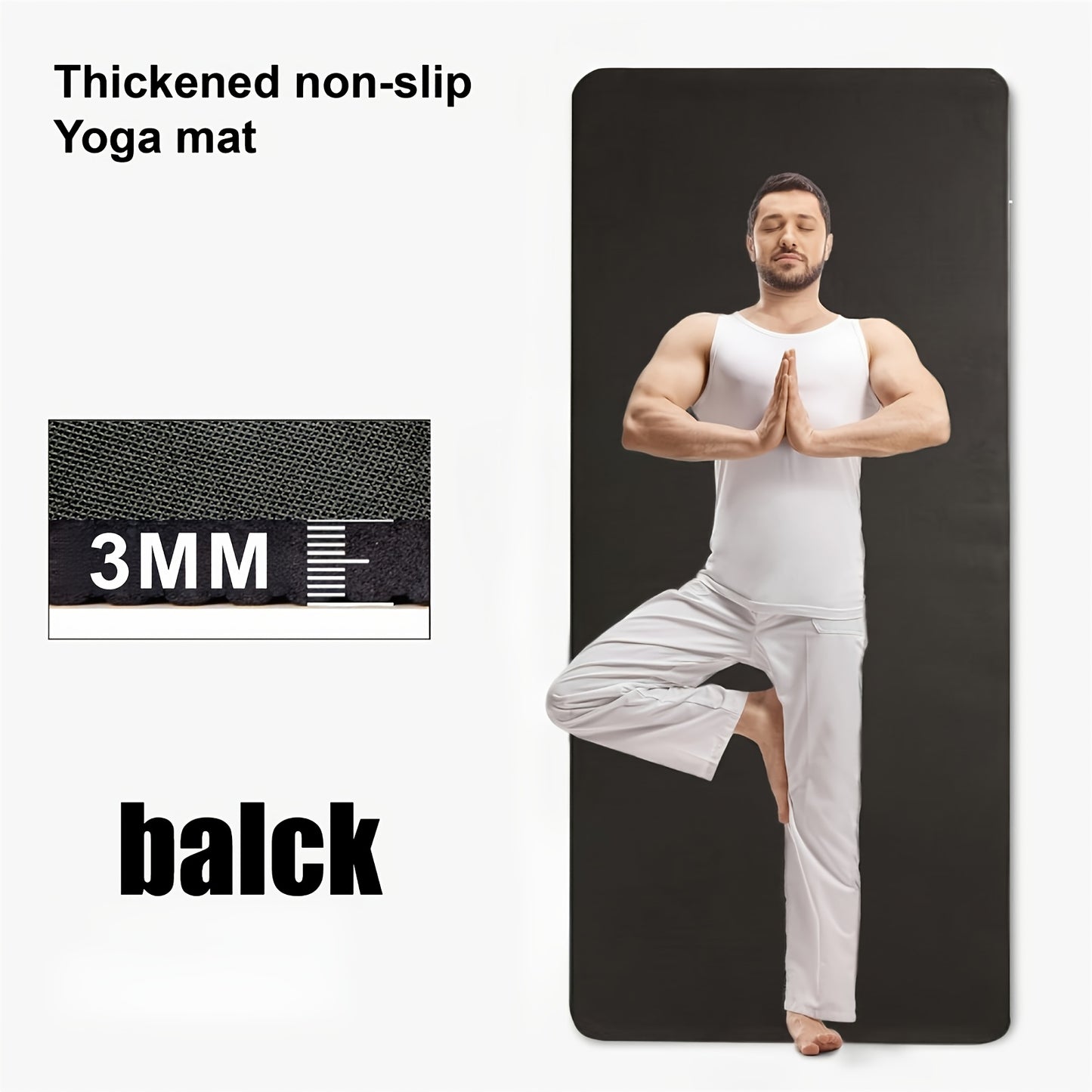 Professional Yoga Mat – 3mm EVA Fitness Floor Mat