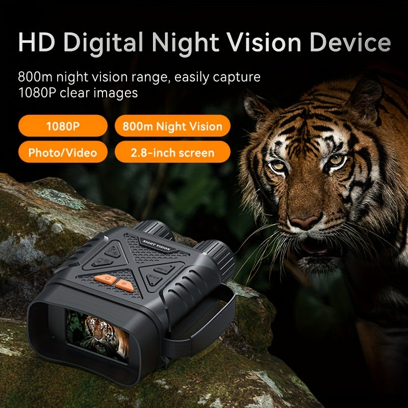 Infrared Night Vision Goggles with 10X Digital Zoom & HD Camera – Long Range Viewing Binoculars