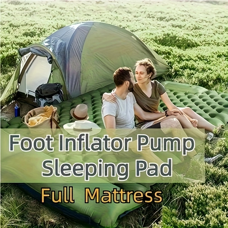 Double Camping Air Mattress with Pillow – Portable &amp; Comfortable Sleeping Pad