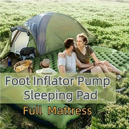 Double Camping Air Mattress with Pillow – Portable &amp; Comfortable Sleeping Pad