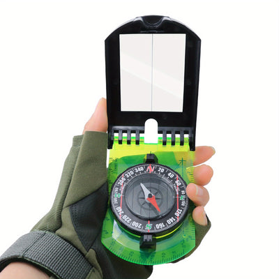 Foldable Transparent Map Ruler Compass