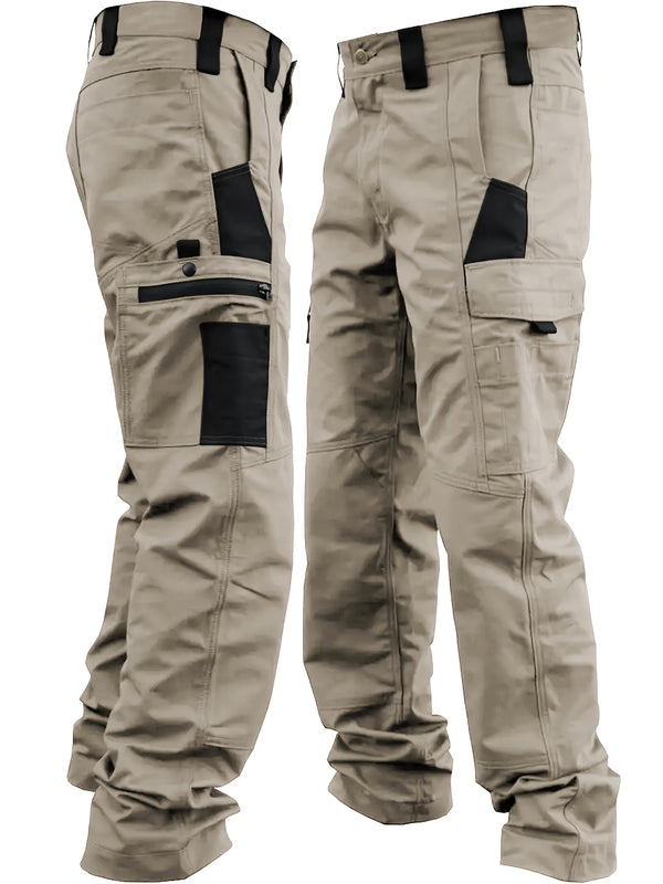 Heavy-Duty Tactical Cargo Pants – Multi-Pocket Outdoor Work & Hiking Trousers