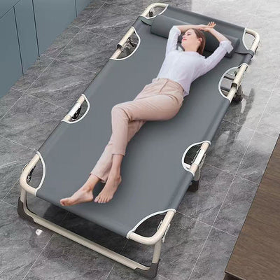 Portable Adjustable Folding Bed – Multi-Functional with Comfort Pillow