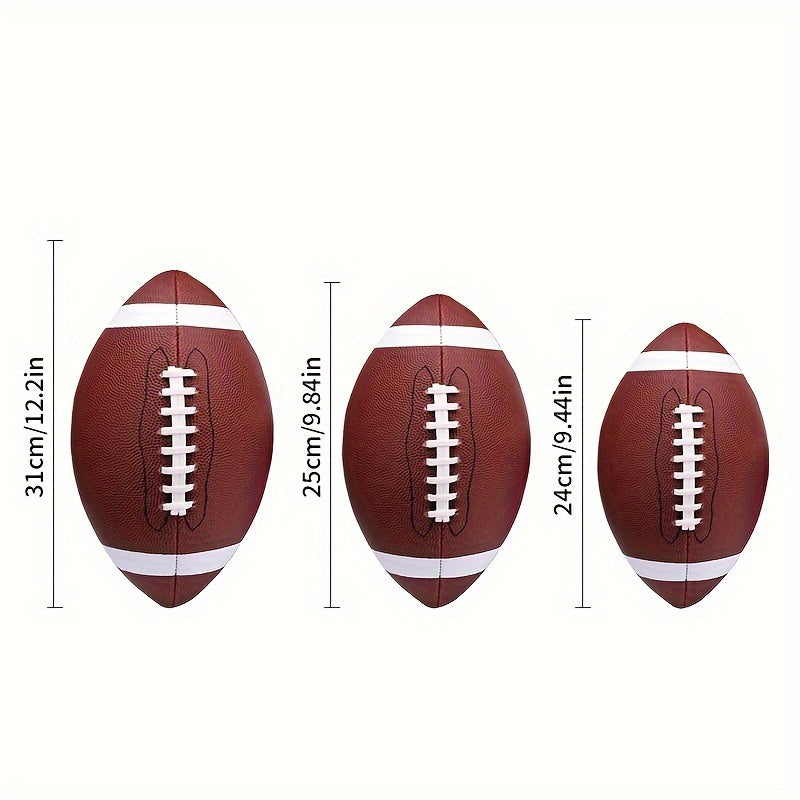 Durable PU American Football – Sizes 3, 6, 9