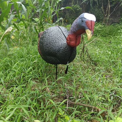 2PCS Realistic Turkey Decoys – Outdoor Hunting Decoy Set for Garden & Field Use