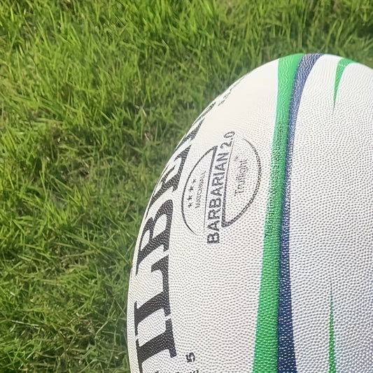 Durable PU Rugby Ball – Non-Slip 5-Peel Design for Training and Matches