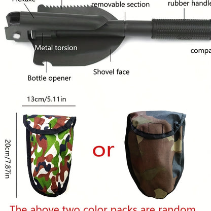 4-in-1 Folding Shovel – Multi-Tool for Camping and Outdoors