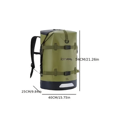 High-Quality Waterproof Backpack – Submersible Dry Bag for Travel, Kayaking & Paddleboarding – 50L