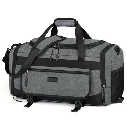 Lightweight 55L Sports &amp; Travel Duffel Bag with Shoe Compartment